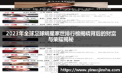 2023年全球足球明星家世排行榜揭晓背后的财富与荣耀揭秘